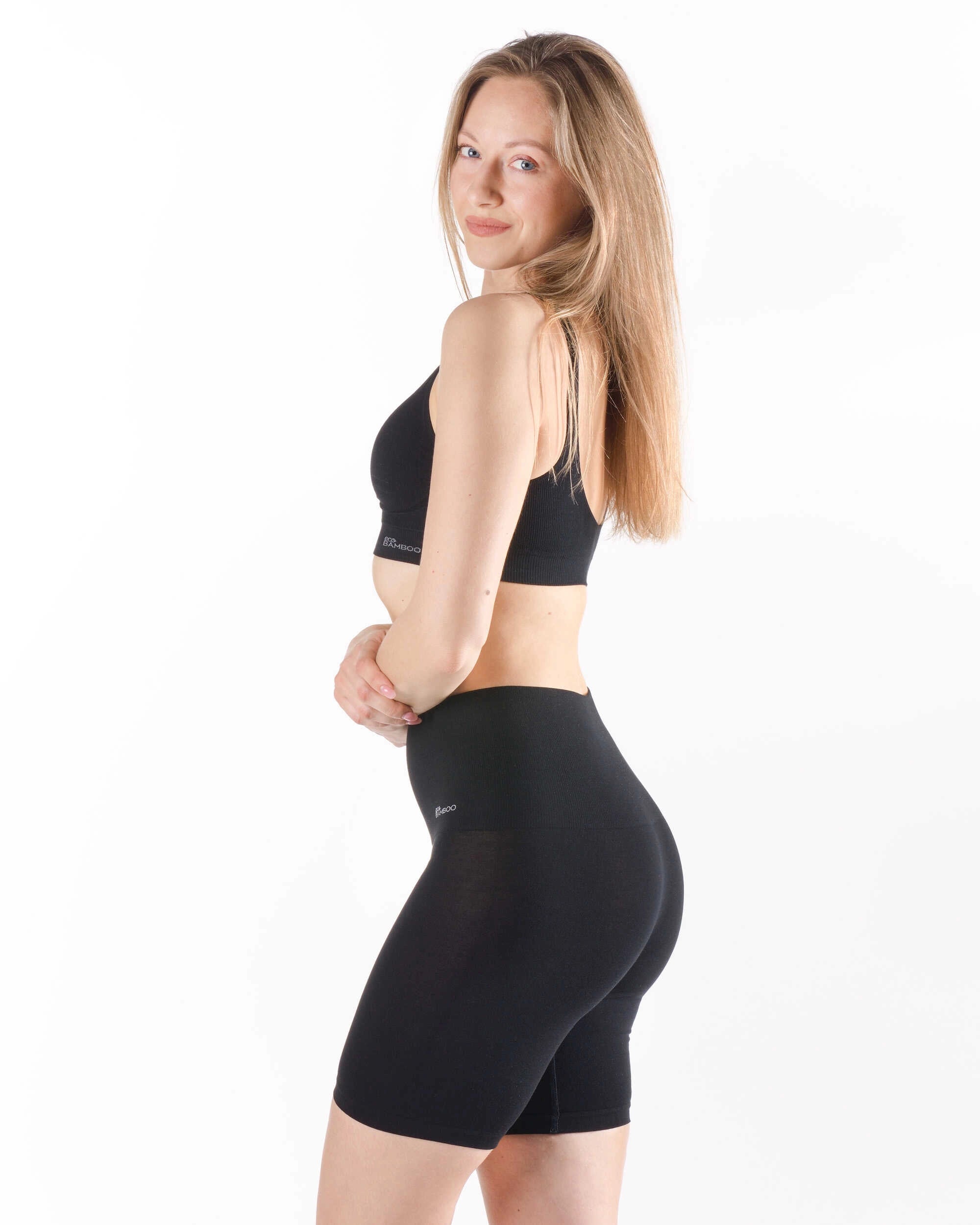 Boxers plus longs en bambou (avec bande antidérapante)
