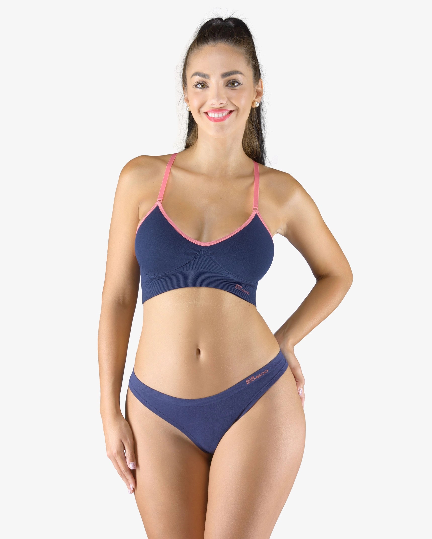 Tanga de bambú de cintura baja