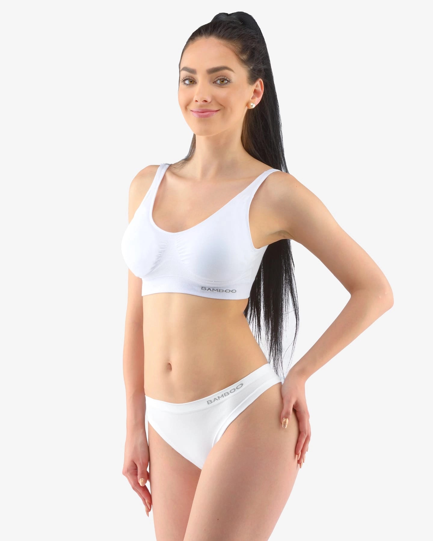 Tanga de bambú de cintura baja