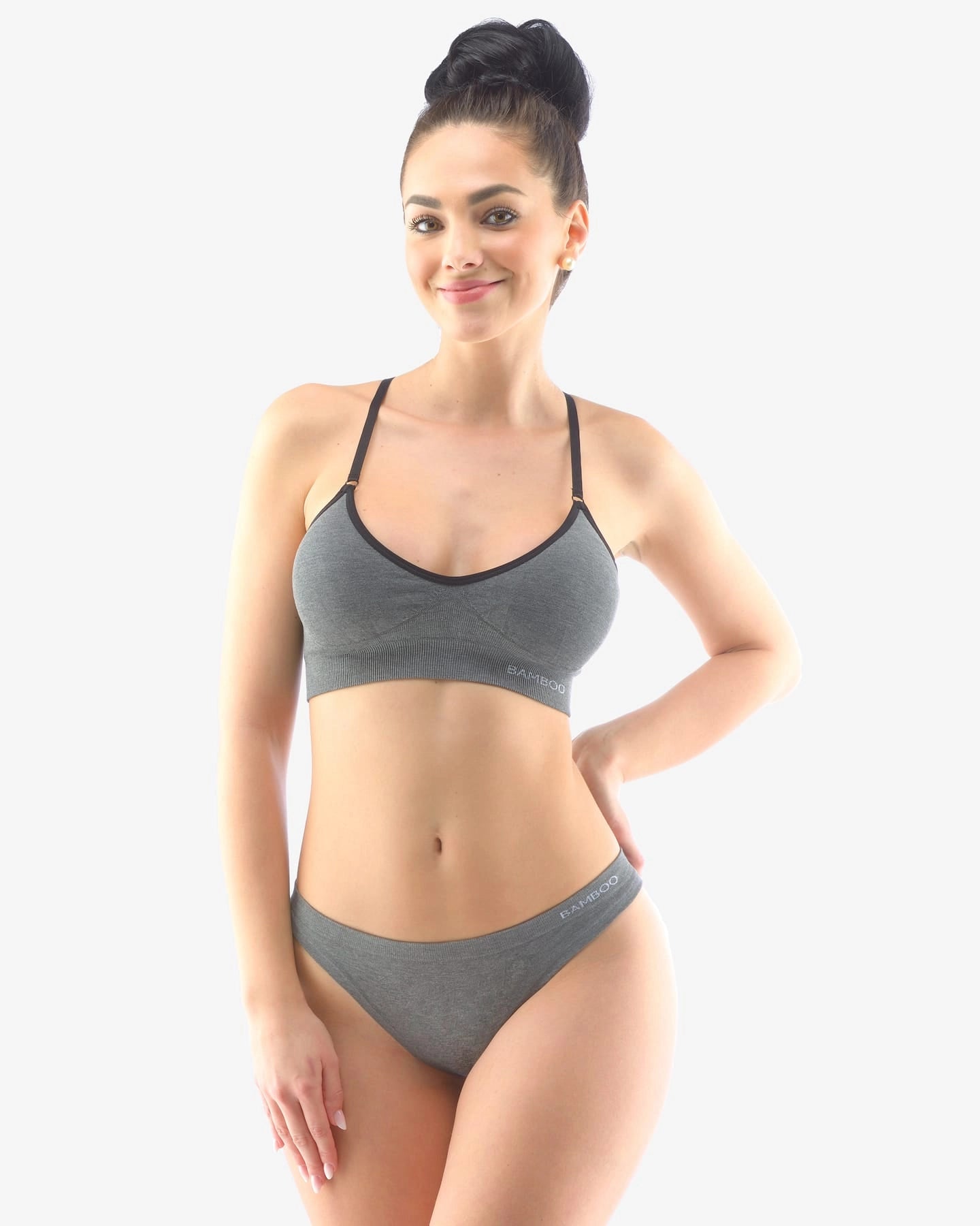 Tanga de bambú de cintura baja