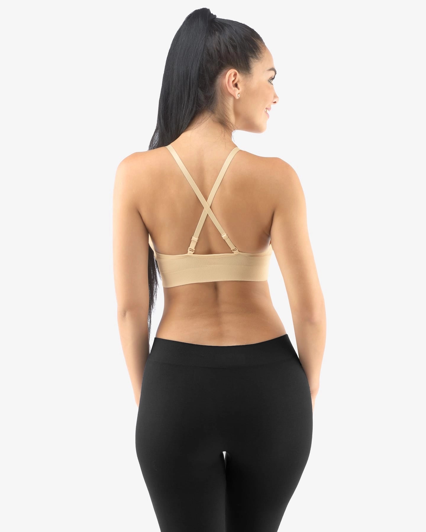 Umwandelbarer gepolsterter Bambus BH mit verstellbaren Trägern