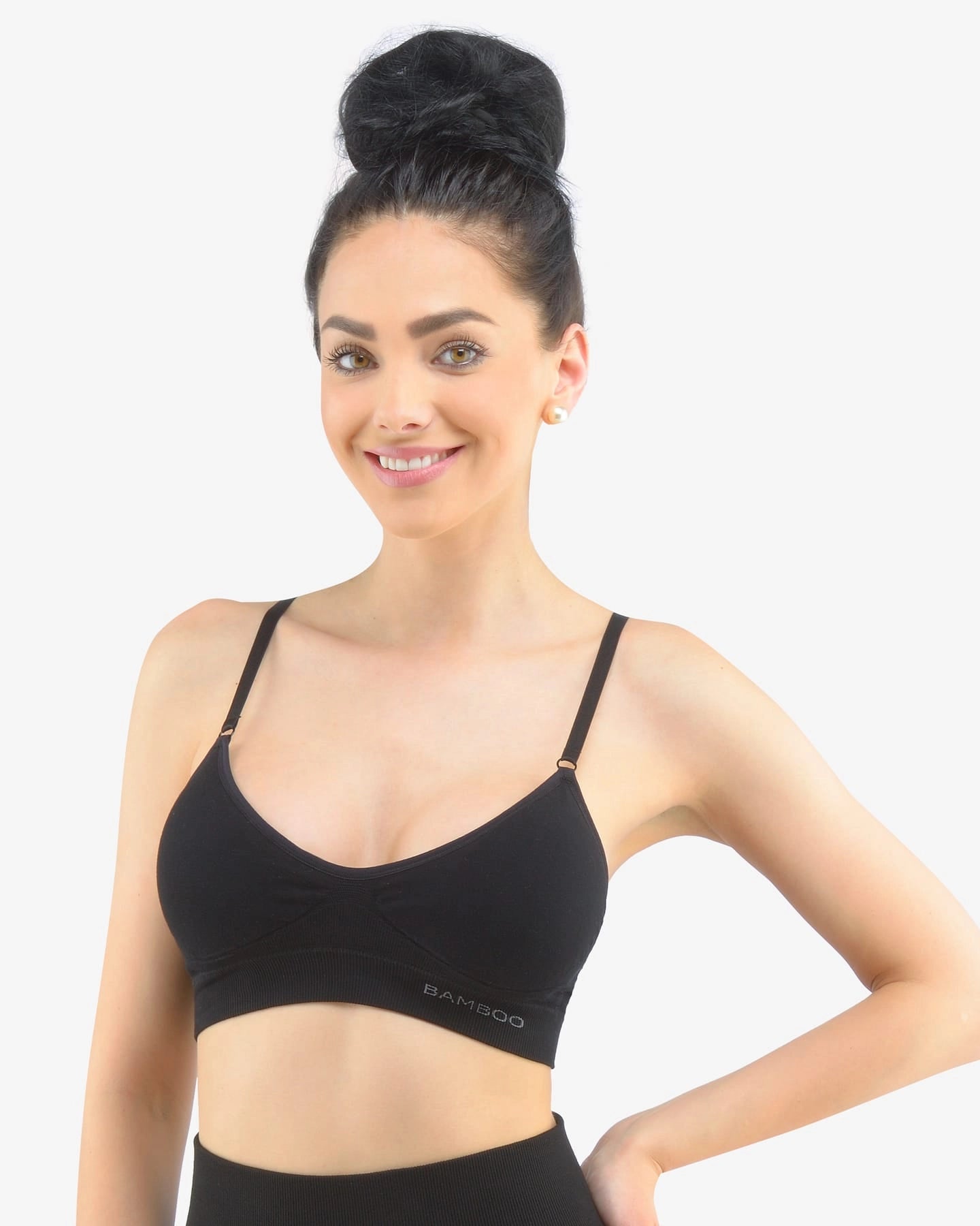Convertible Padded Bamboo Bra with adjustable straps