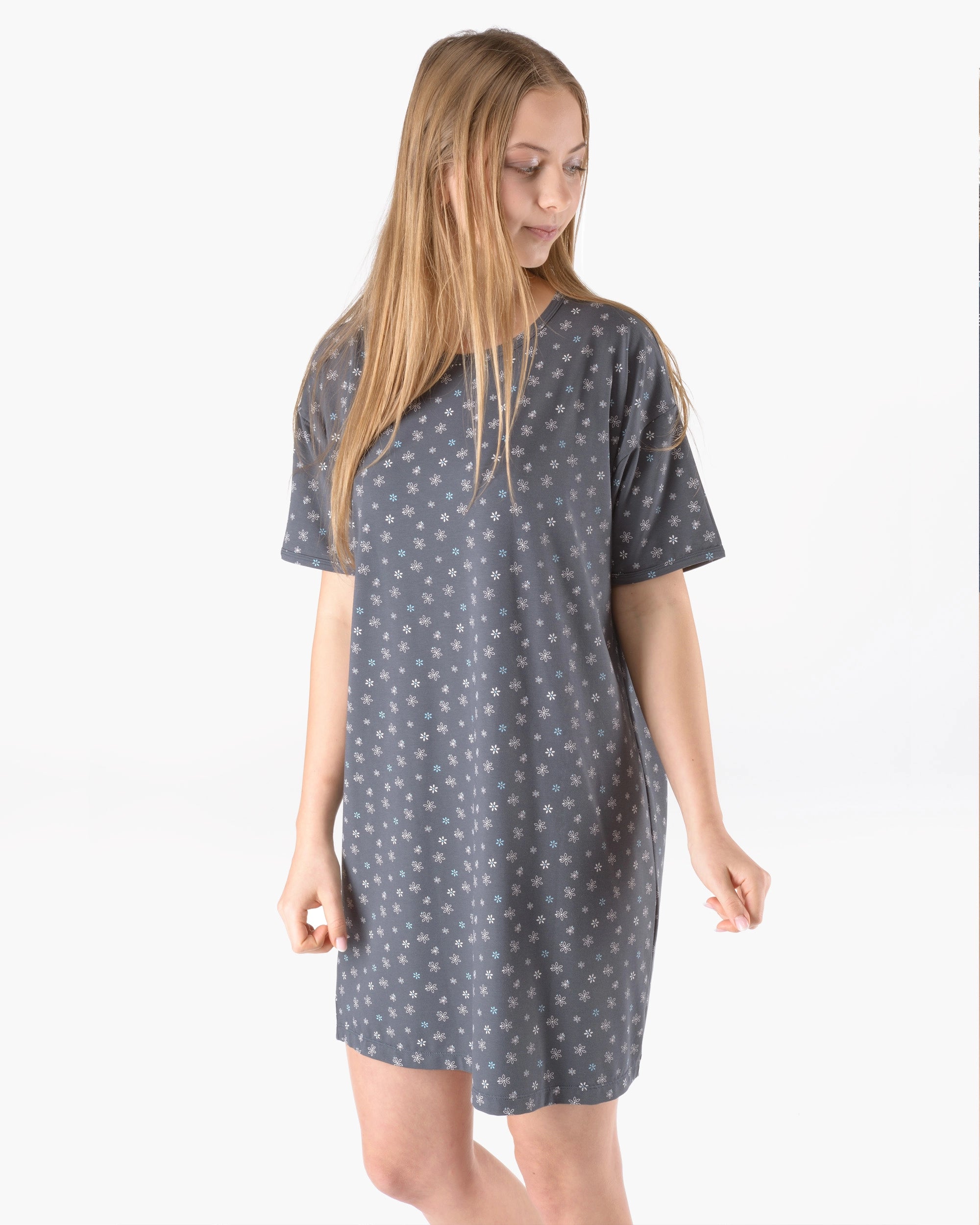 Bamboo and Cotton Short Nightdress