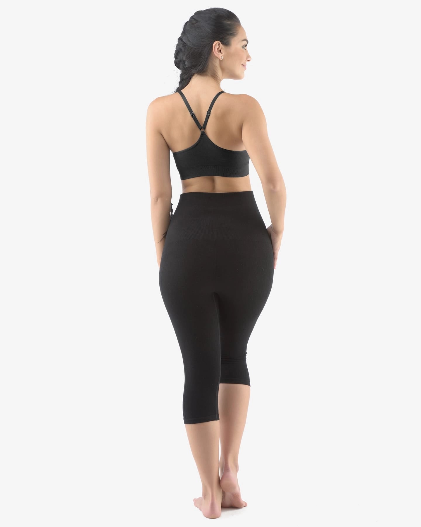 High Waist Capri Sports Bamboo Leggings