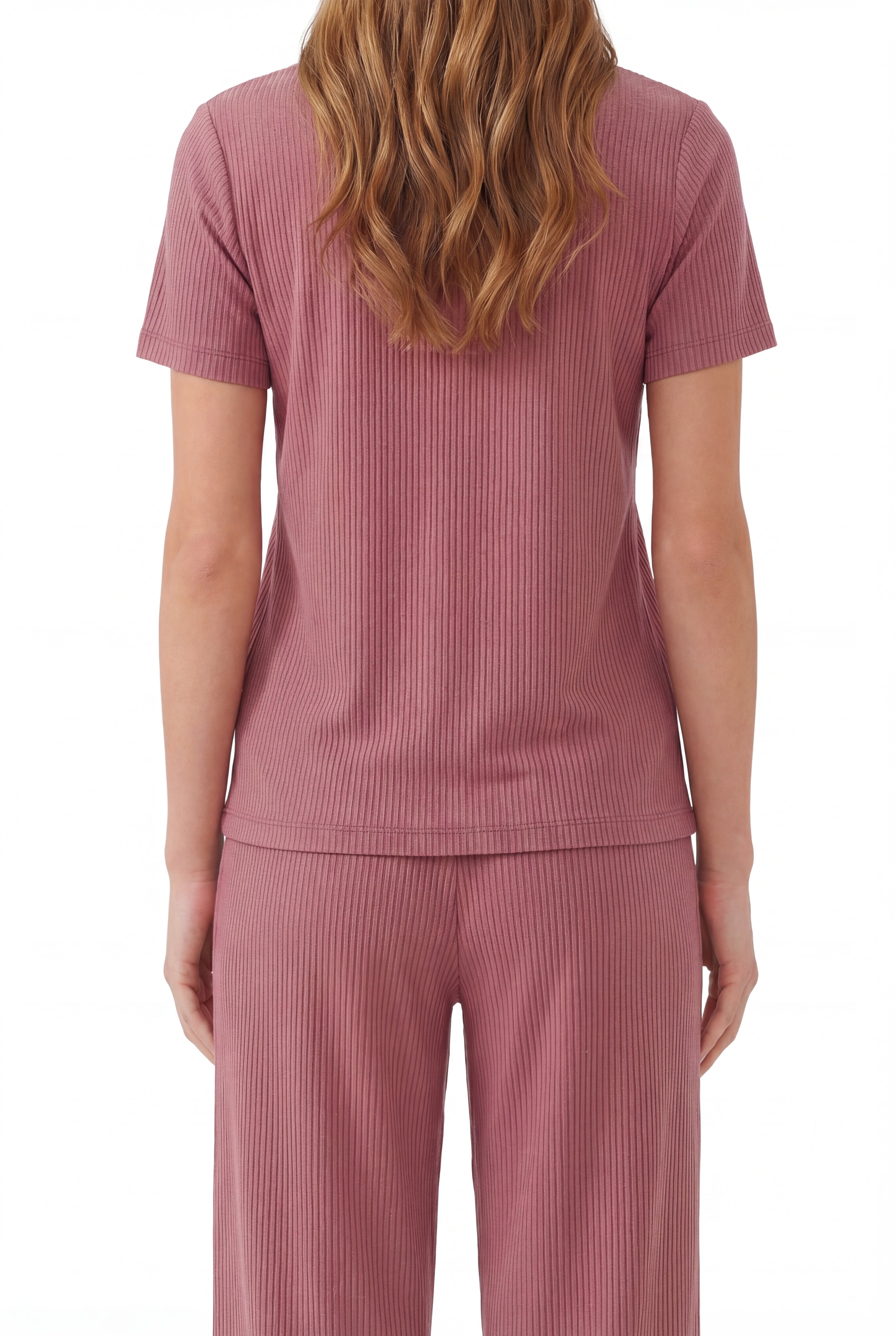 Short-Sleeve Bamboo Pyjama with Cropped Pants