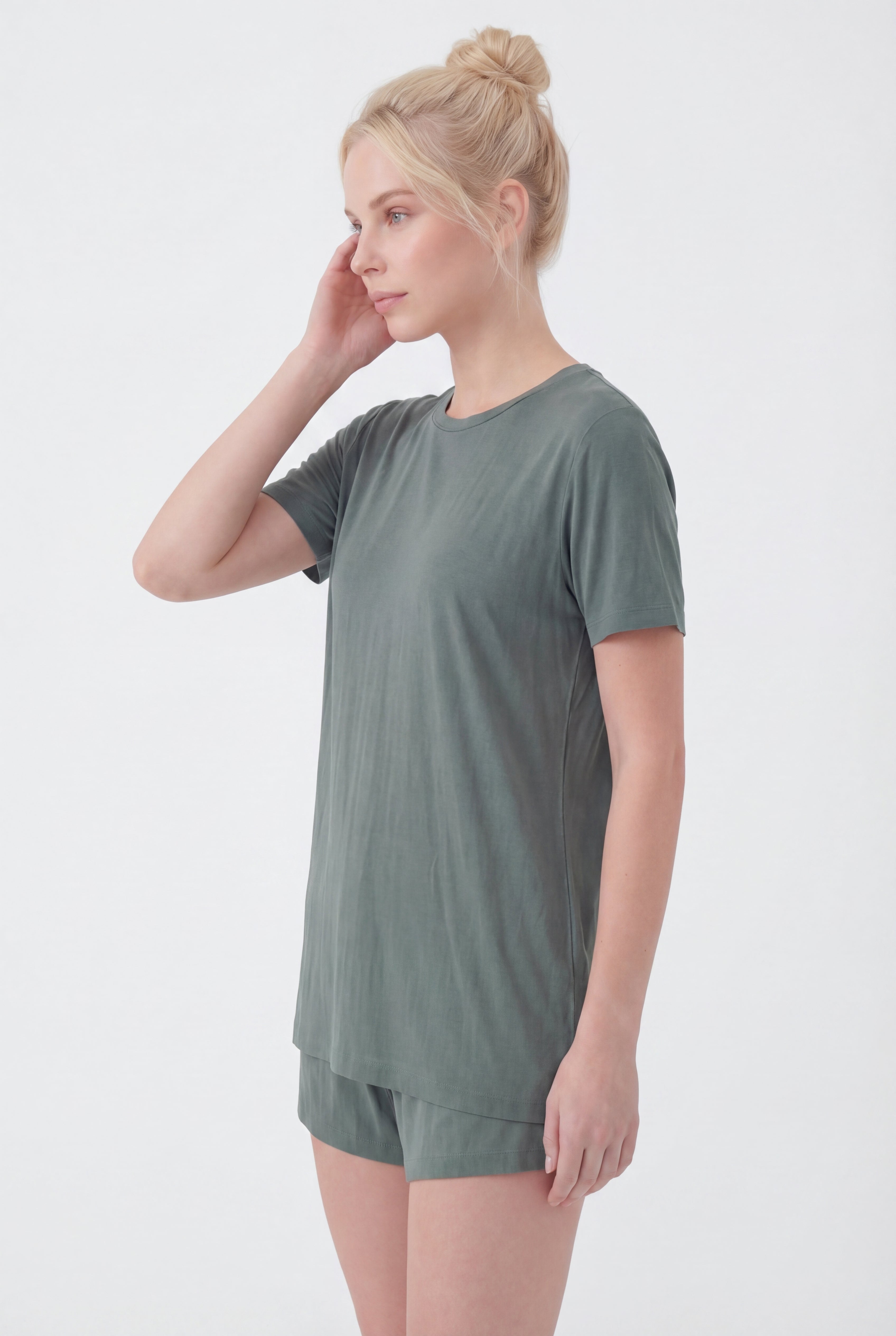 Short-Sleeve Bamboo Pyjama with with Shorts