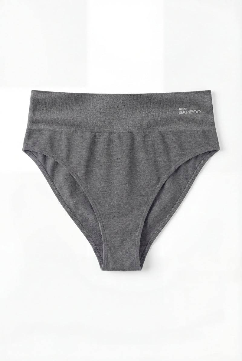 High and Wide Waist Bamboo Thong