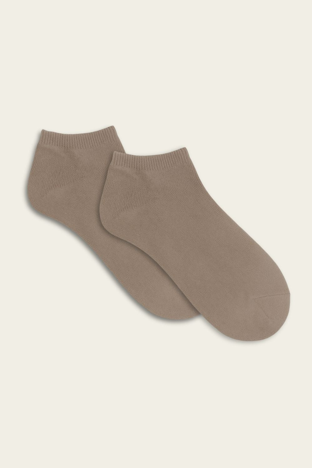 Niedriges Beige nahtlose Bambus Socken