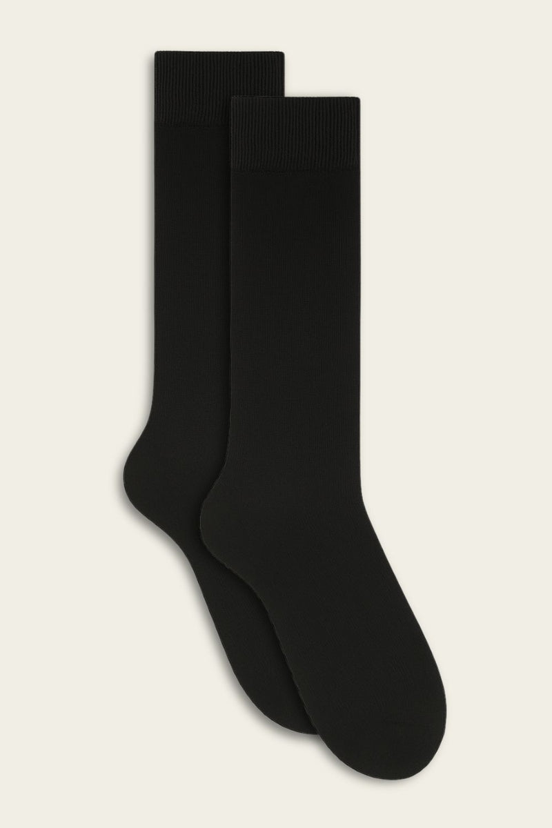 Knee-High Bamboo Socks with cushioned sole
