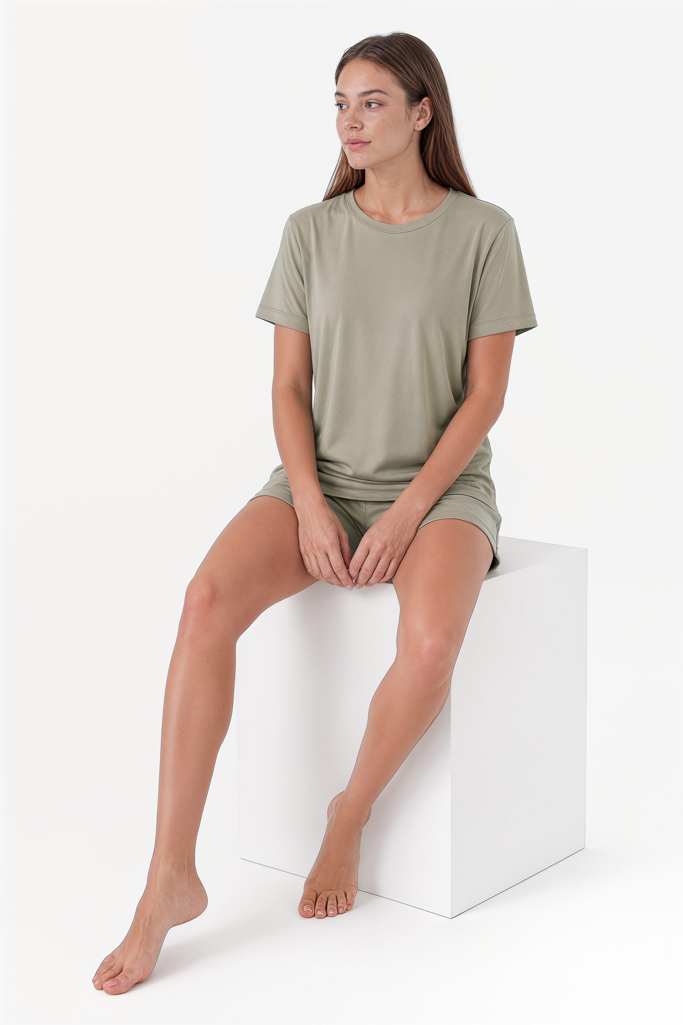 Short-Sleeve Bamboo Pyjama with with Shorts
