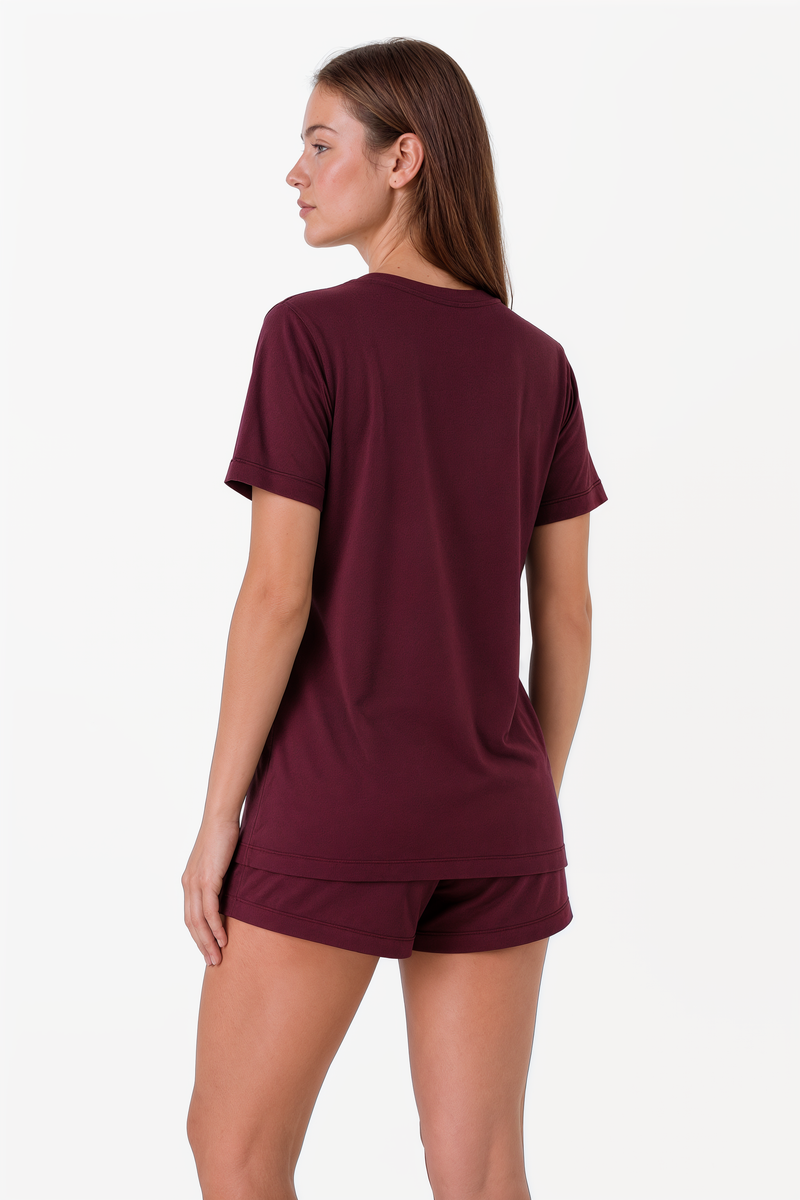 Short-Sleeve Bamboo Pyjama with with Shorts