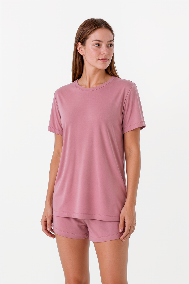 Short-Sleeve Bamboo Pyjama with with Shorts