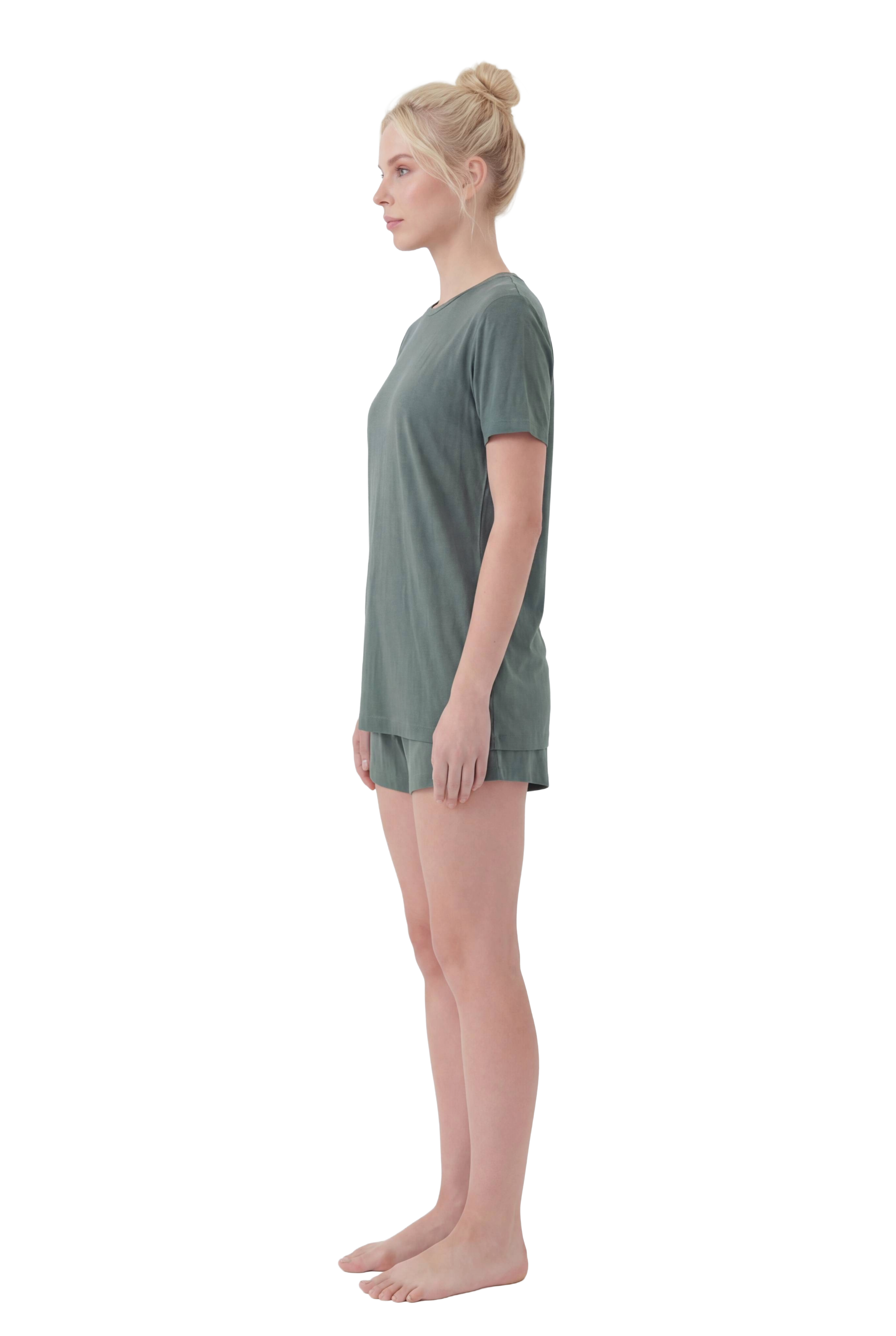 Short-Sleeve Bamboo Pyjama with with Shorts
