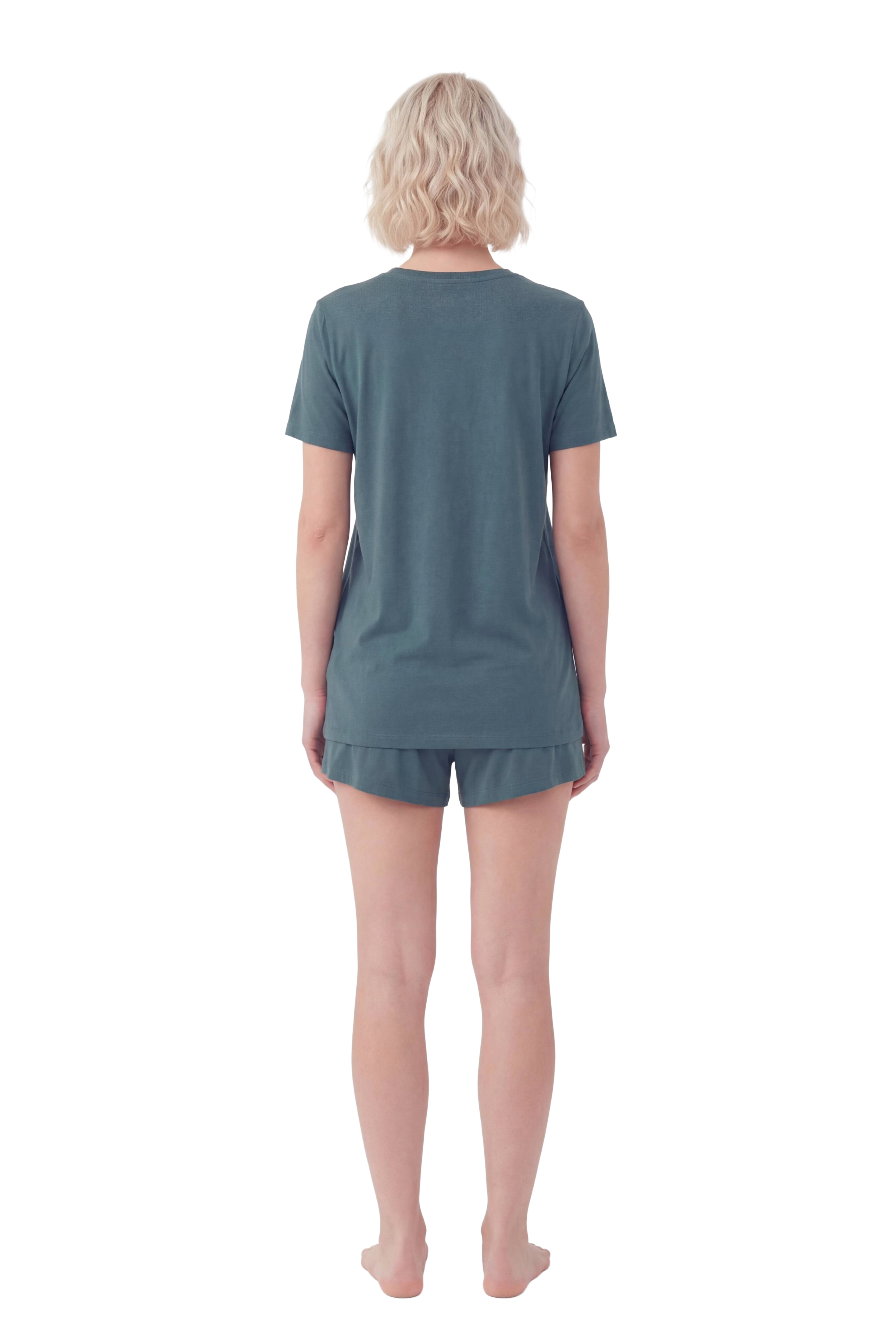 Short-Sleeve Bamboo Pyjama with with Shorts