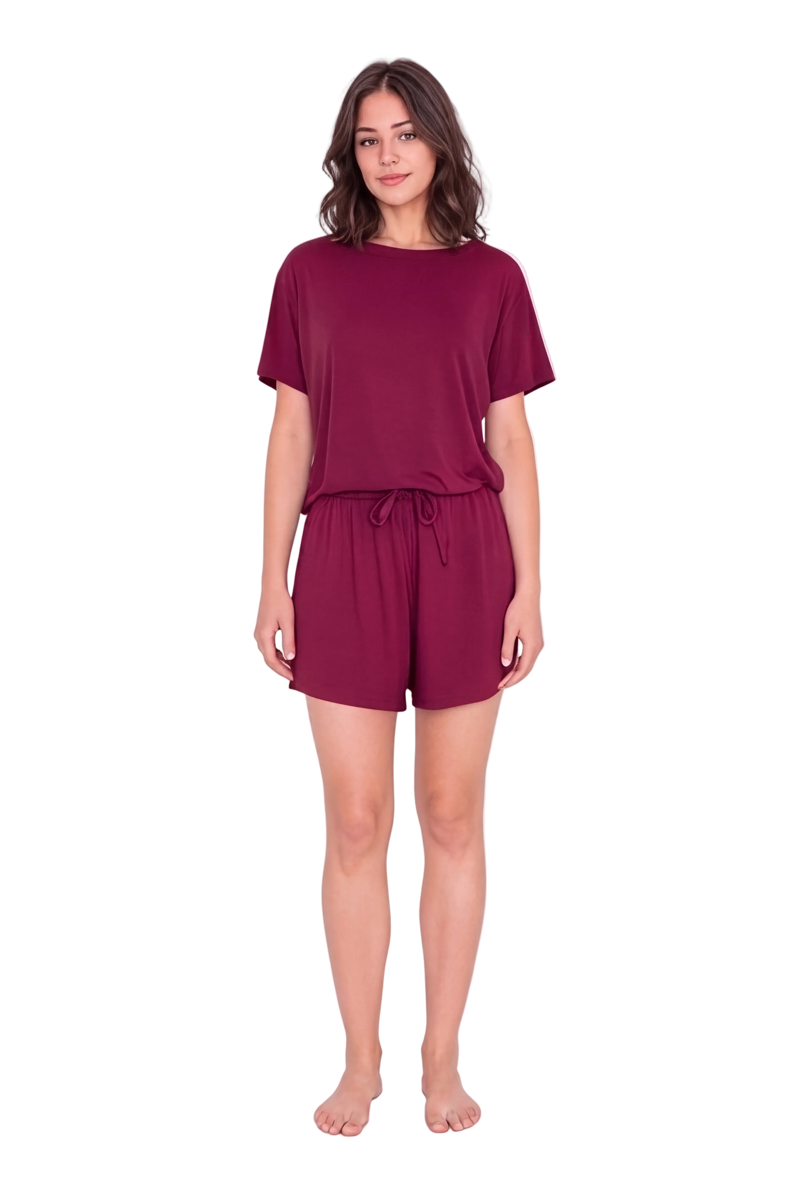 Short-Sleeve Bamboo Pyjama with with Shorts