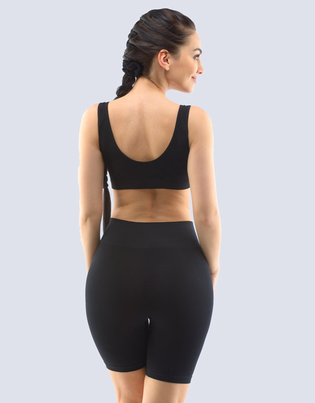 High Waist Bamboo Boxer Shorts