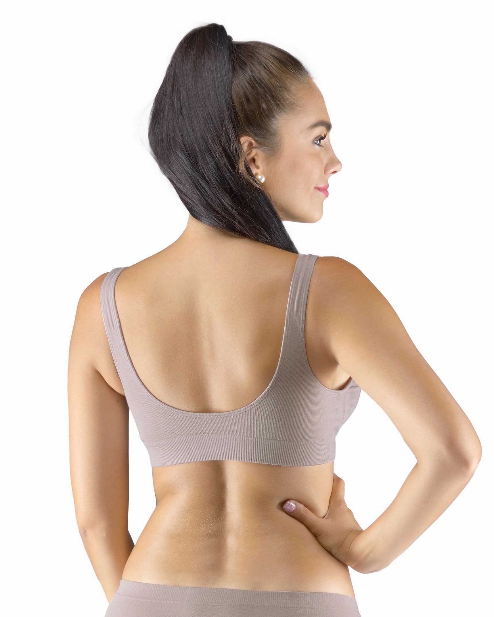 Sujetador de bambú con relleno