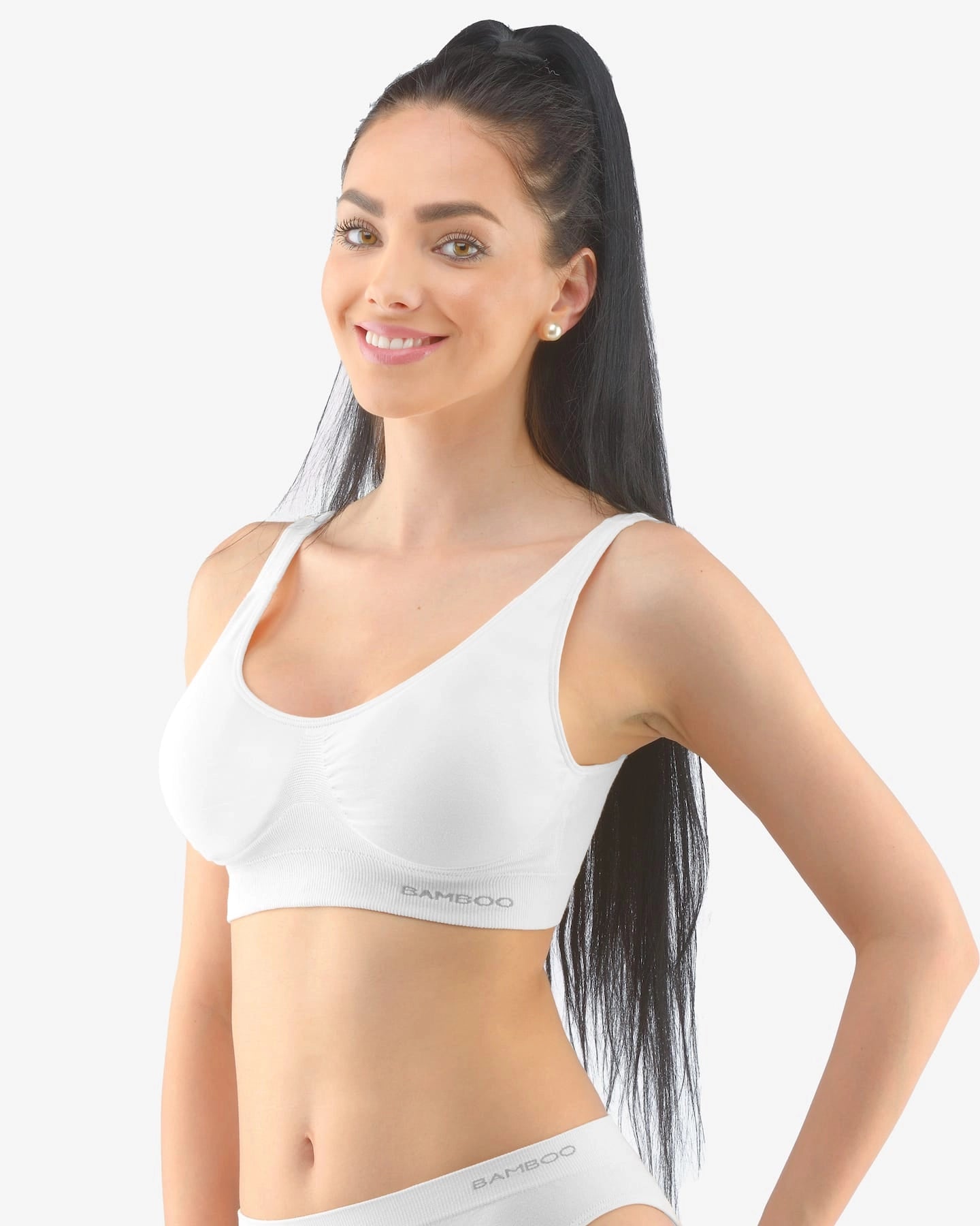 Sujetador de bambú con relleno