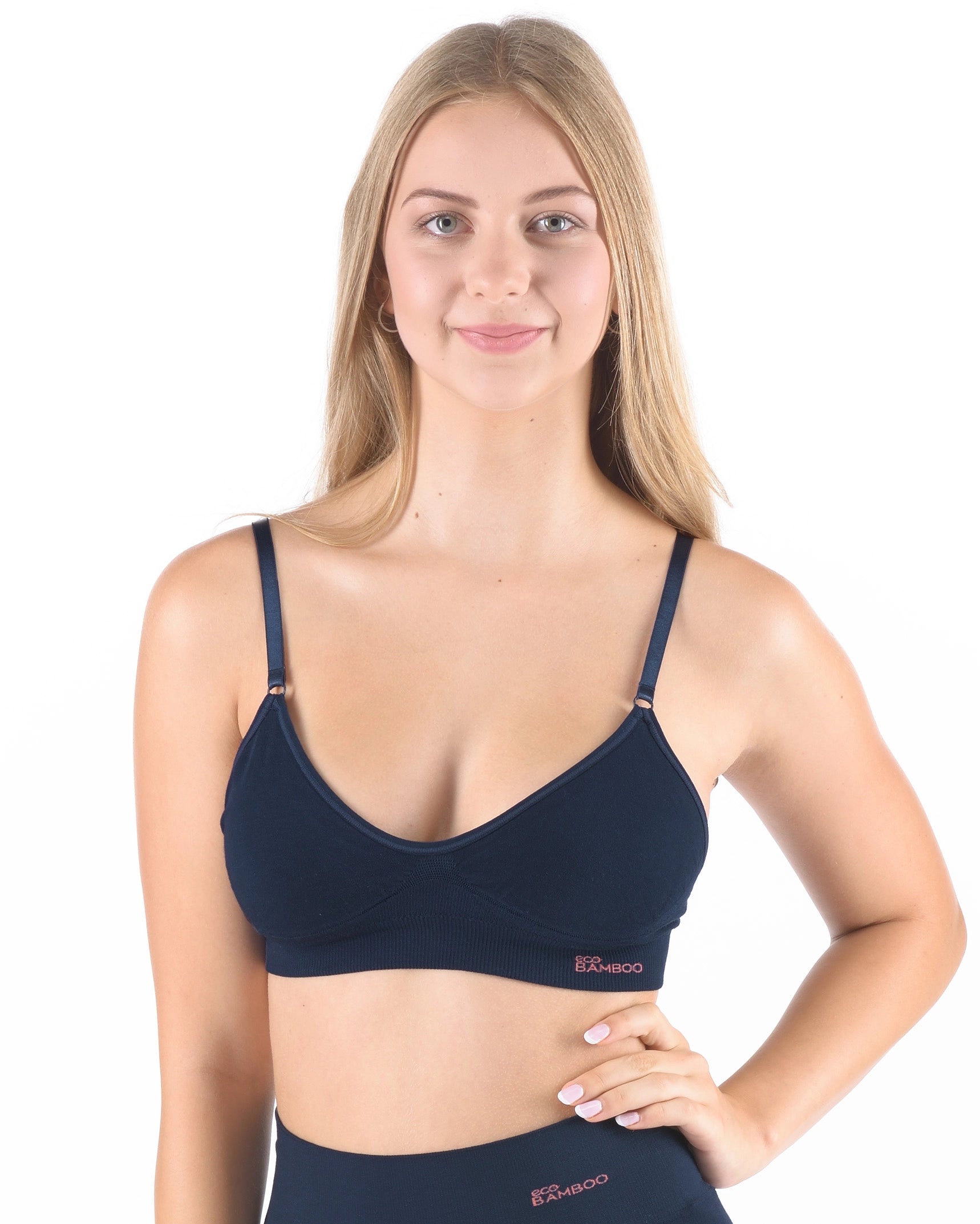 Convertible Padded Bamboo Bra with adjustable straps