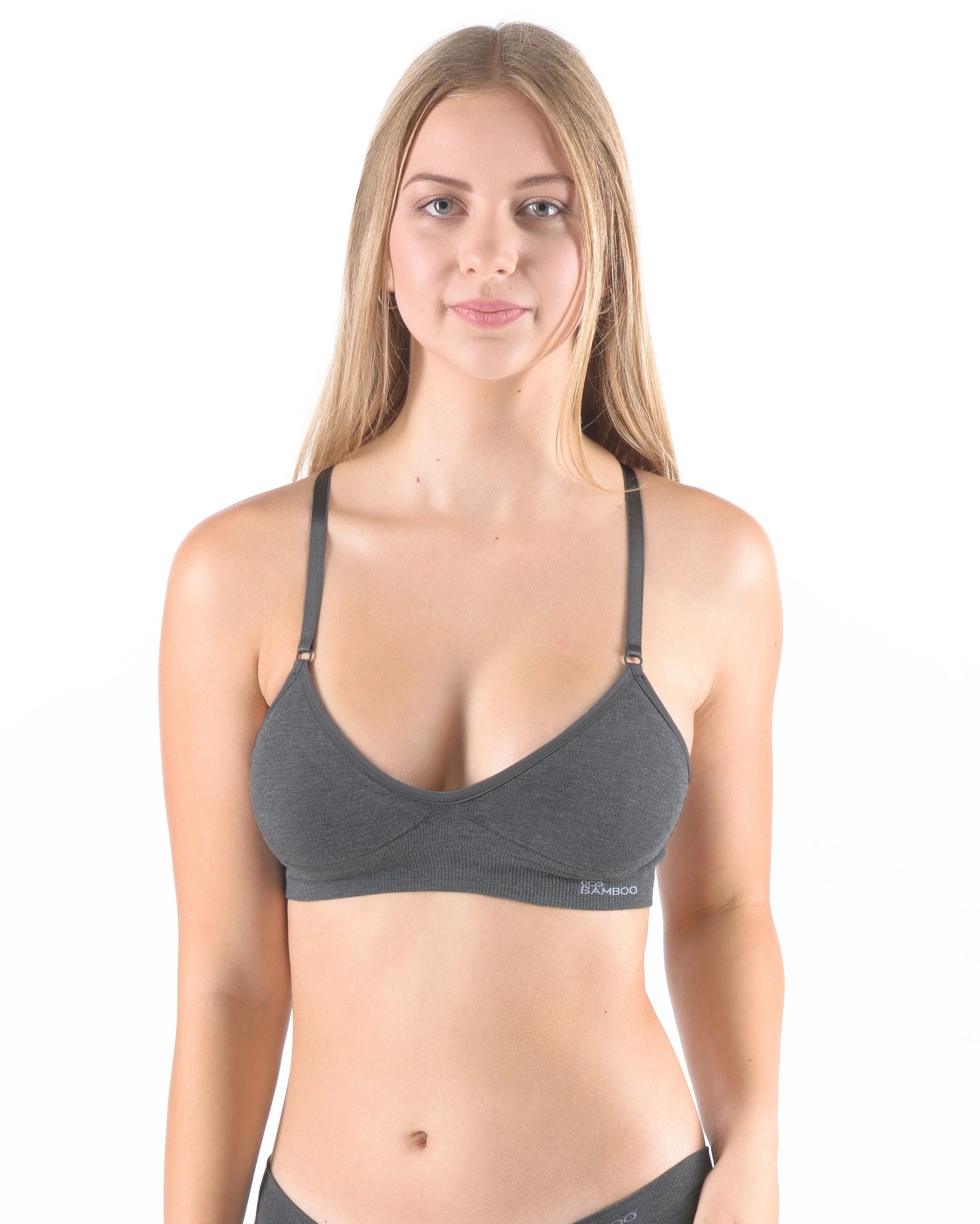 Convertible Padded Bamboo Bra with adjustable straps