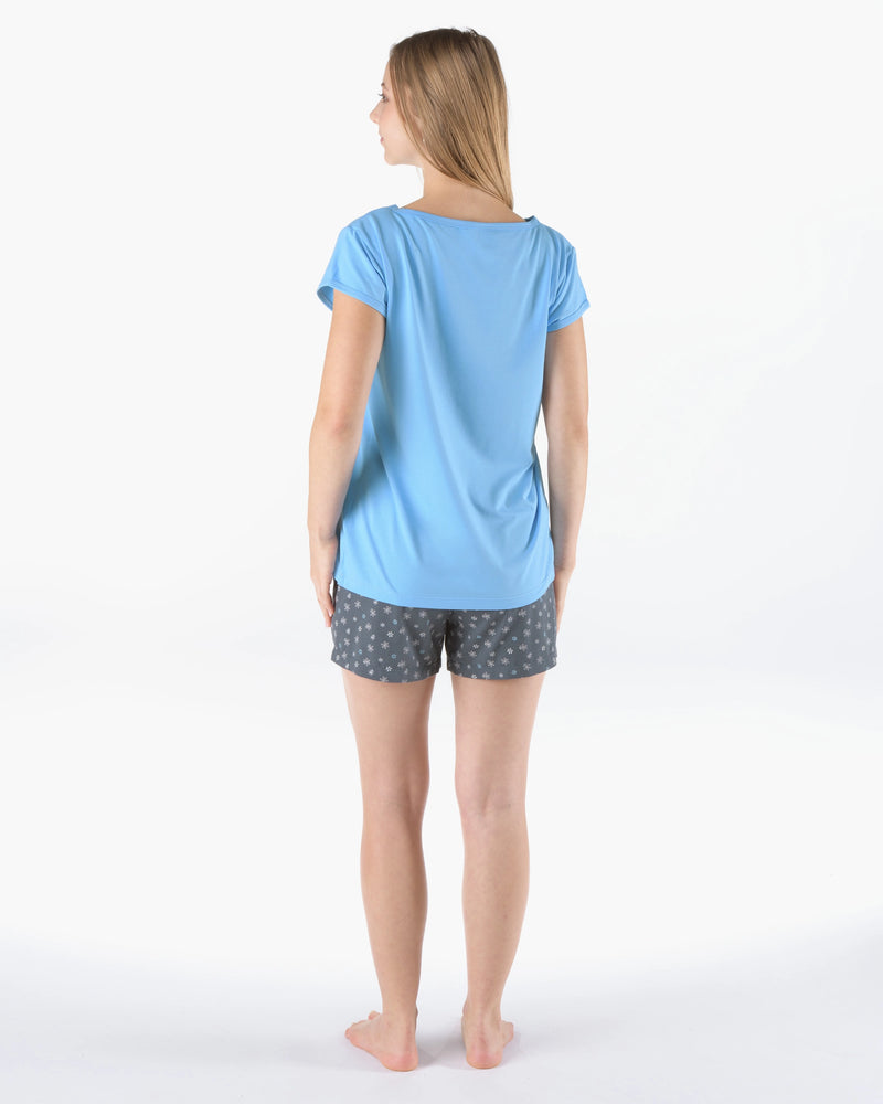 Pijama con shorts de bambú y algodón