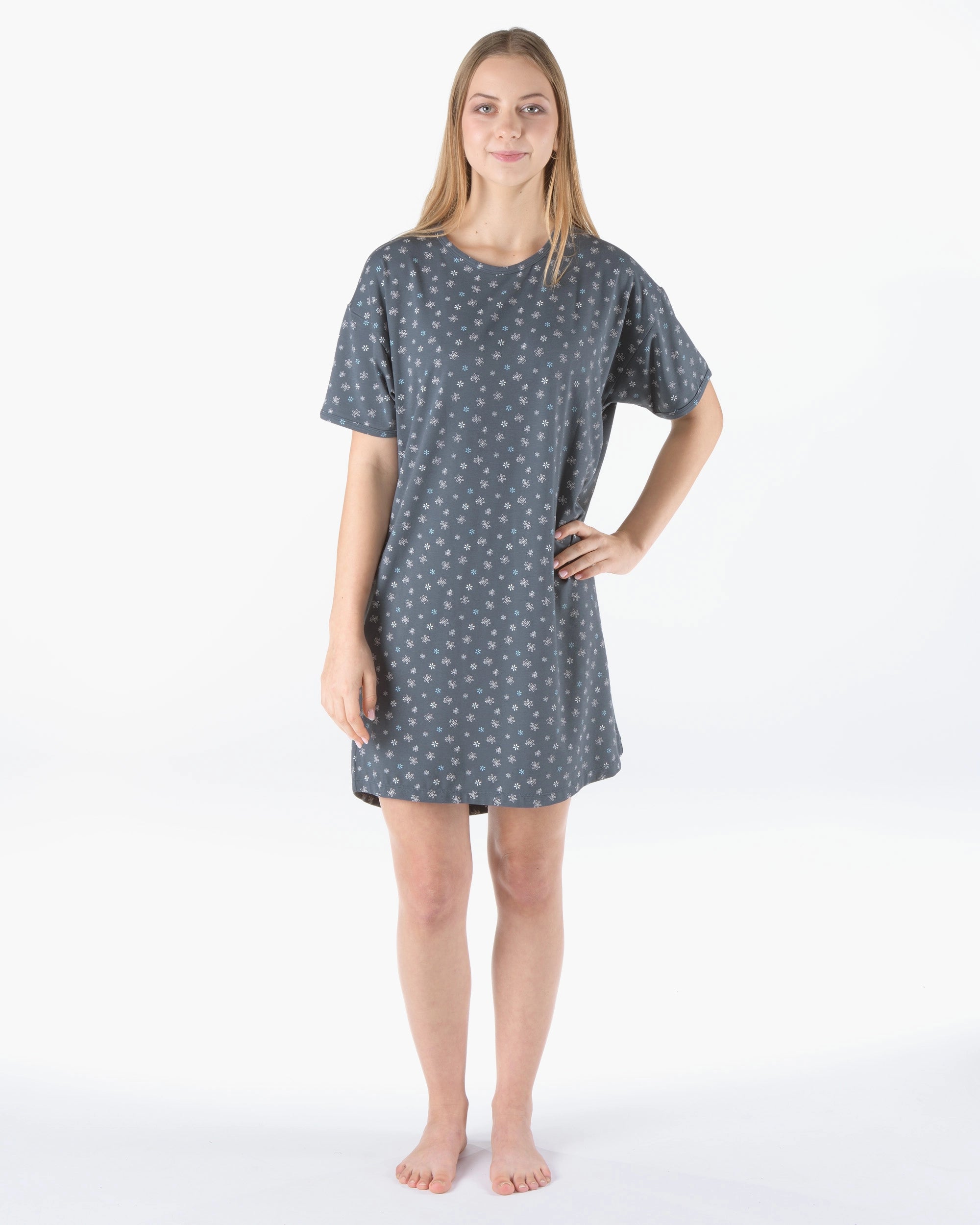 Bamboo and Cotton Short Nightdress