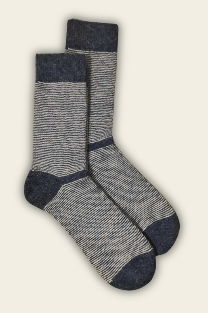 Socks with Alpaca and Merino Wool - jeans - 2 pairs