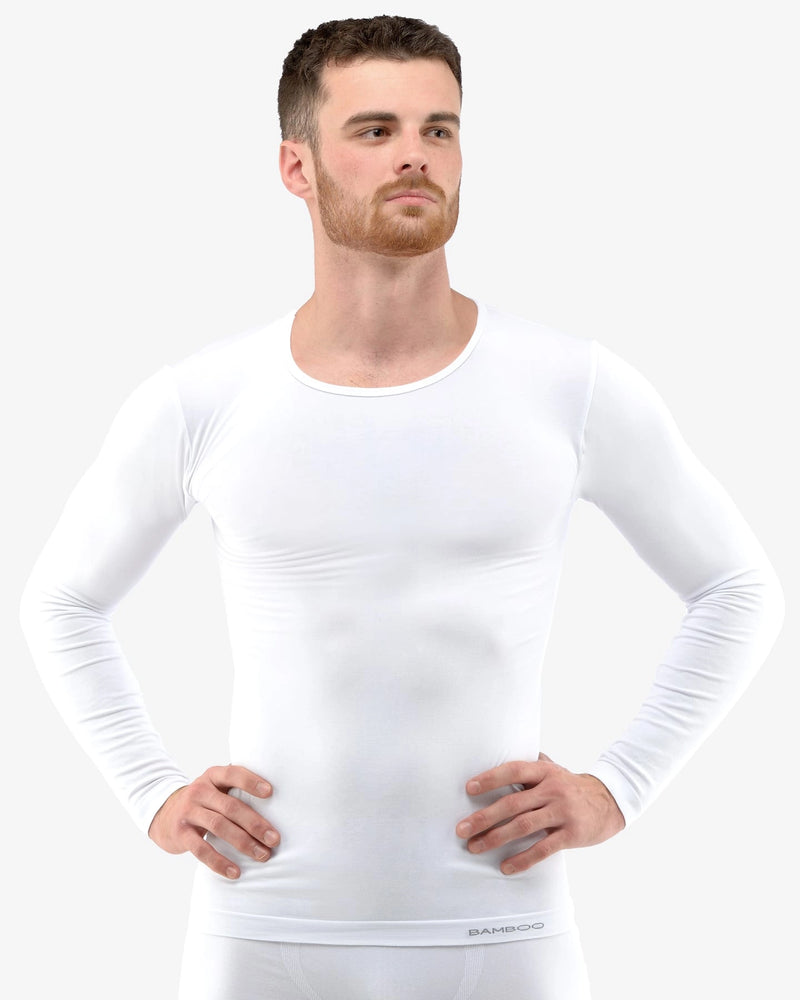 Camiseta de manga larga de bambú