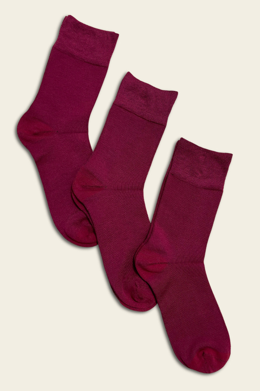 Red seamless Bamboo Socks - 6 pairs