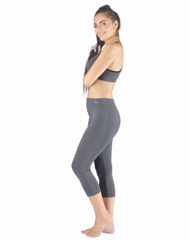 BLOCHeverhold™ High-Waisted 3/4 Leggings in Ebony | Bloch – BLOCH Dance US