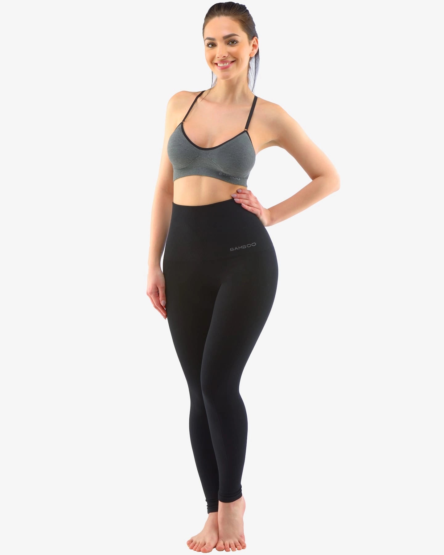 Bambus Leggings mit hoher Taille