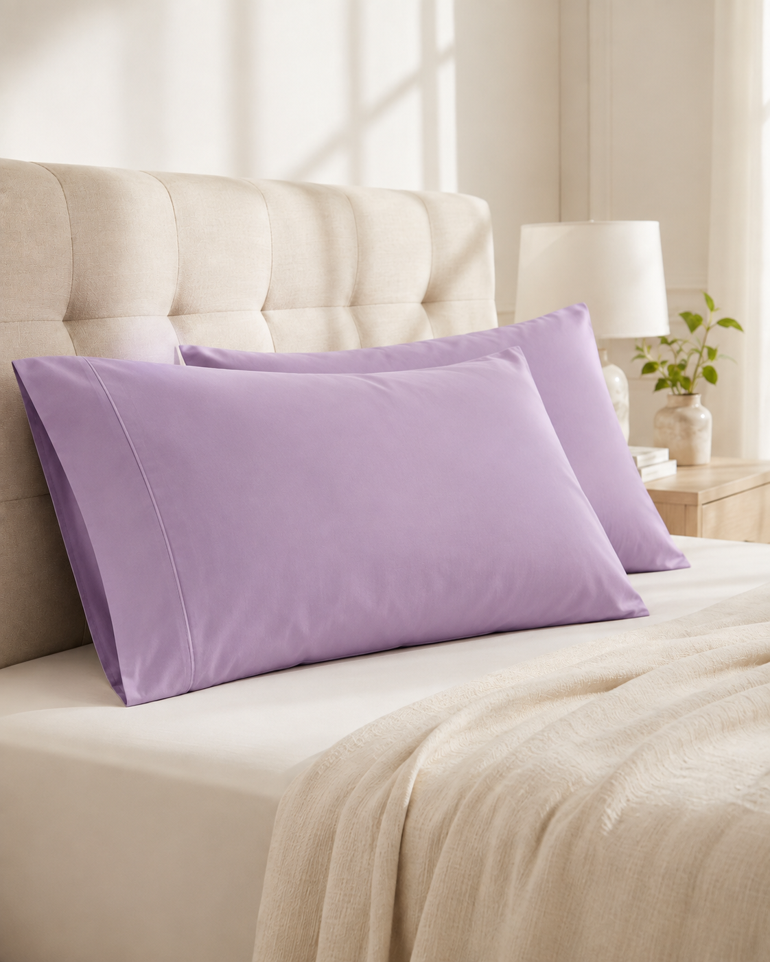Funda de almohada de bambú