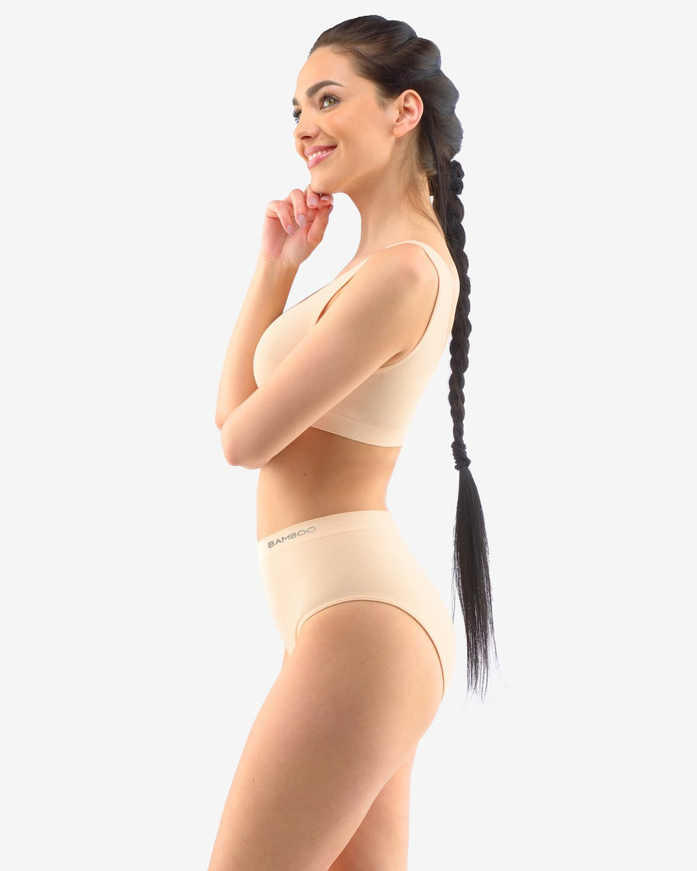 Women's Bra Top with Narrow Shoulder Straps Bamboo PureLine - inSPORTline