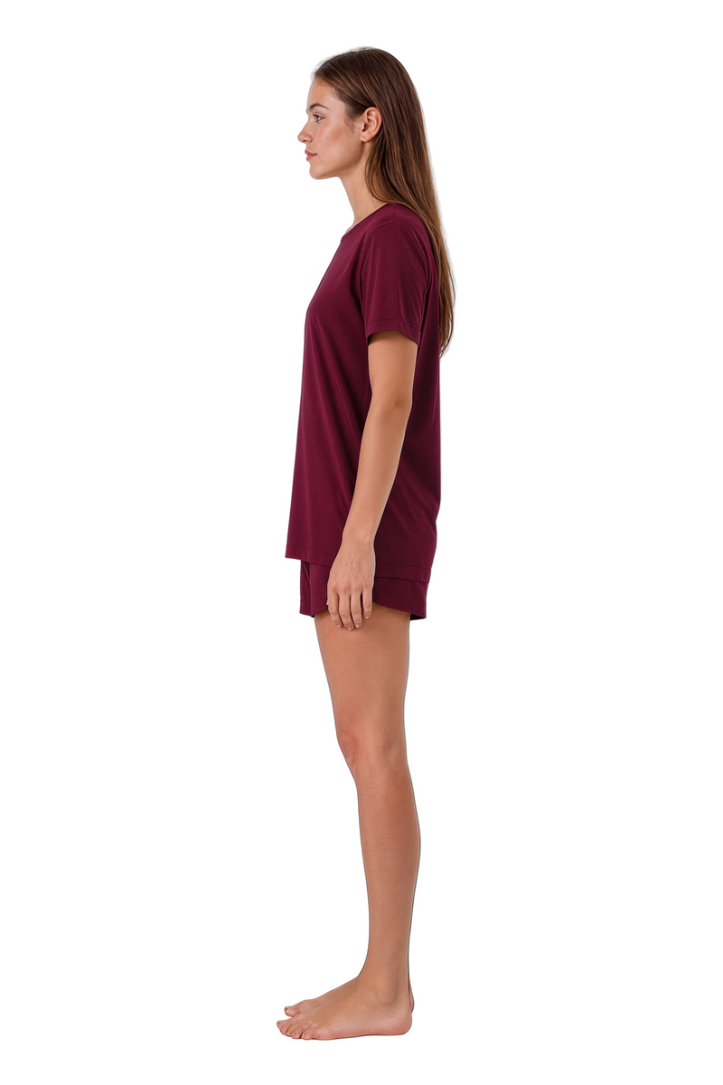 Short-Sleeve Bamboo Pyjama with with Shorts