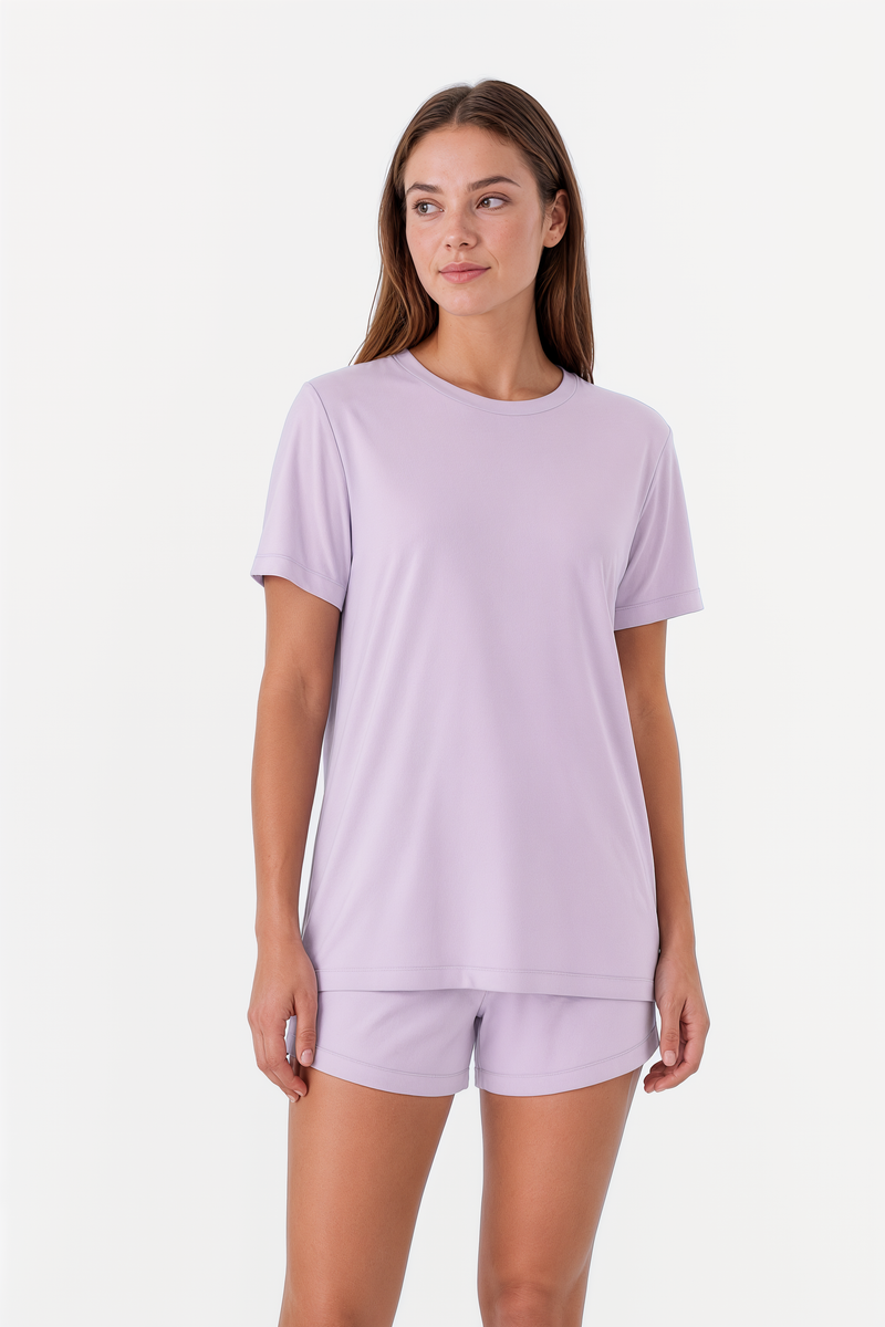 Short-Sleeve Bamboo Pyjama with with Shorts
