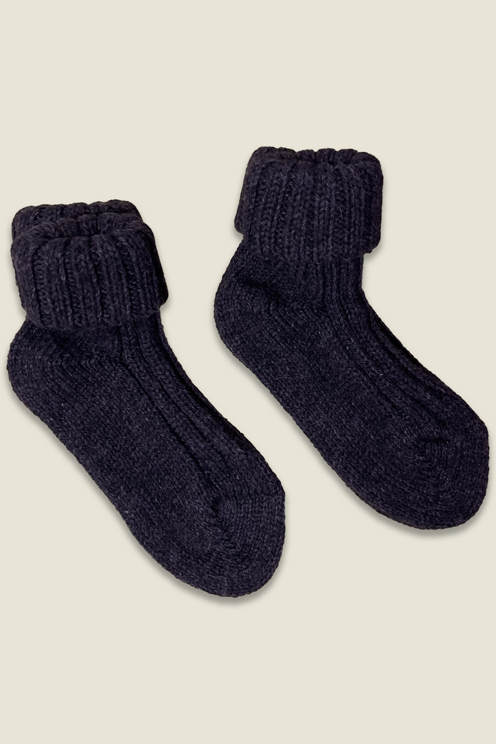 Alpaka-Socken - anthrazit - 2 Paar