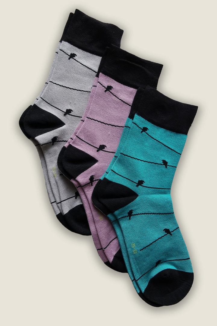 Seamless colorful Bamboo Socks - 6 pairs
