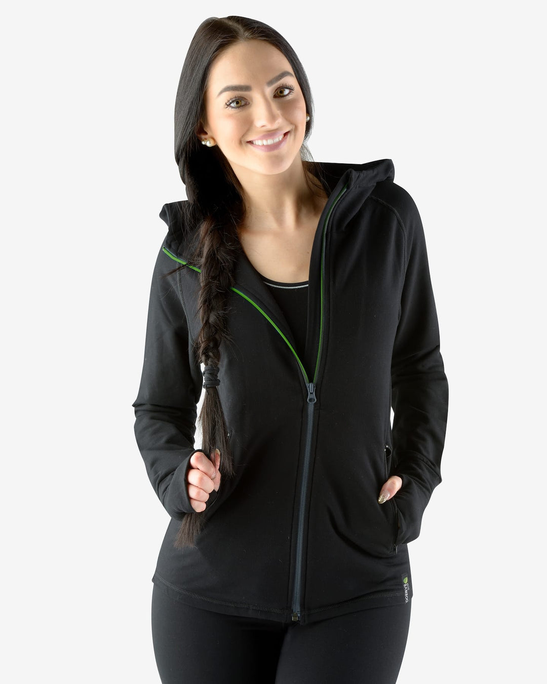 Bamboo Jacket with a hoodie